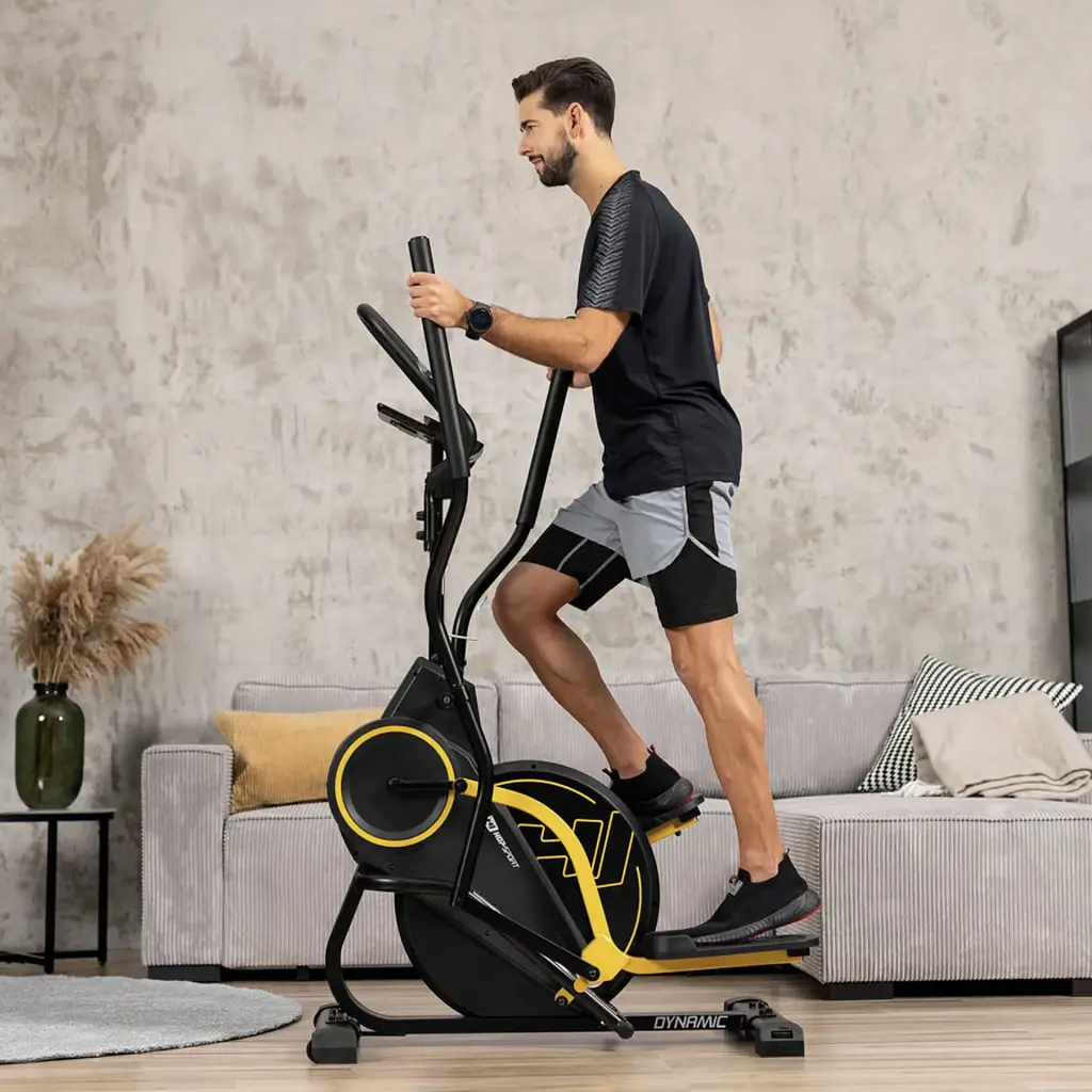 Орбітрек магнітний Hop-Sport HS-450B Dynamic чорно-жовтий - фото 9