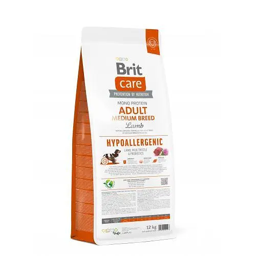 Сухий корм Brit Care Dog Hypoallergenic Adult Medium Breed для собак середніх порід, гіпоалергенний з ягням, 12 кг - фото 5
