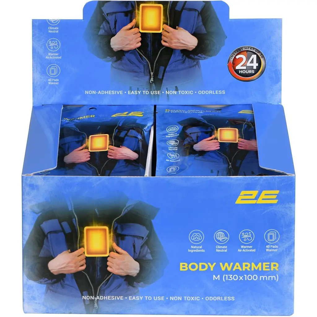 Грелка для тела 2E химическая M 130x100 мм до 24 часов - фото 6