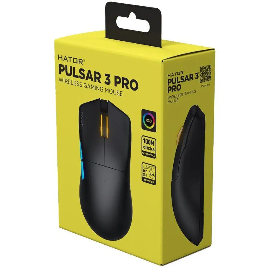 Ігрова миша HATOR HTM-640 Pulsar3 PRO Wireless ESports Gaming 30000dpi 50G Black - фото 6
