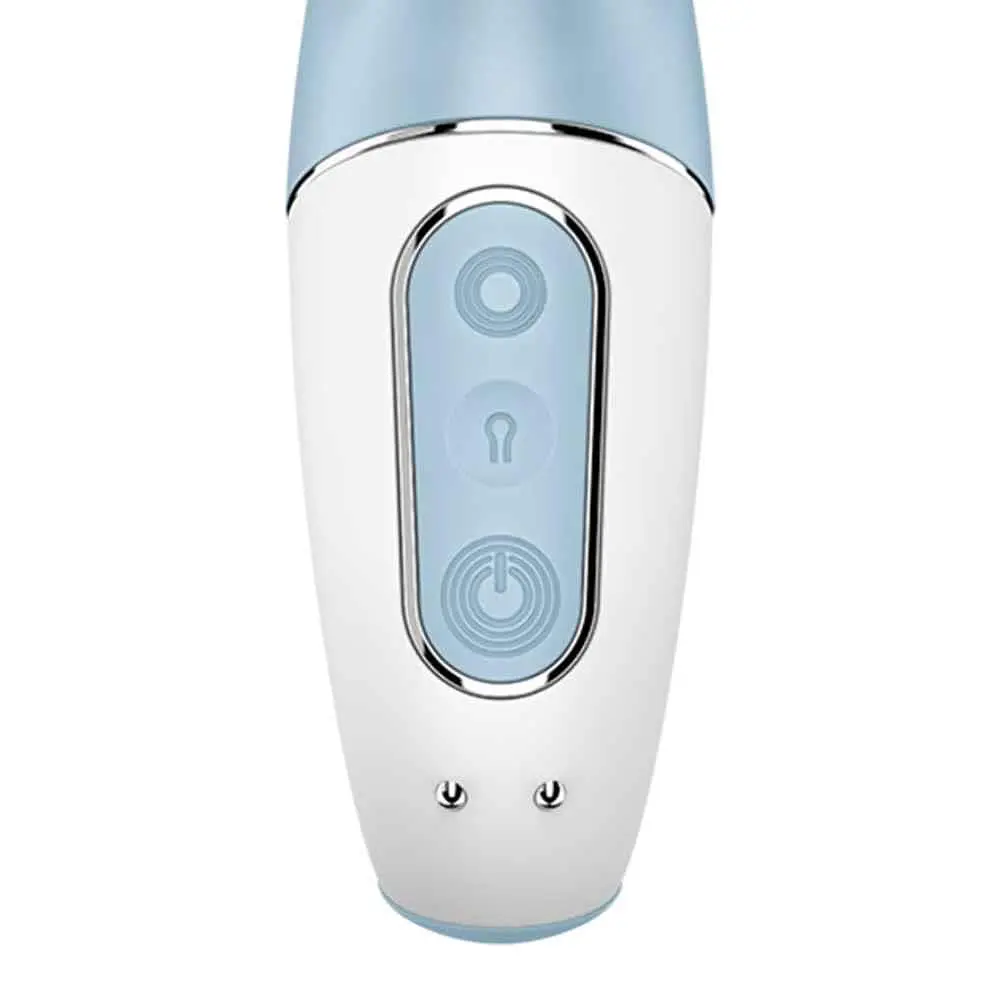 Вибратор-кролик Satisfyer Air Pump Bunny 1 20 см голубой - фото 9