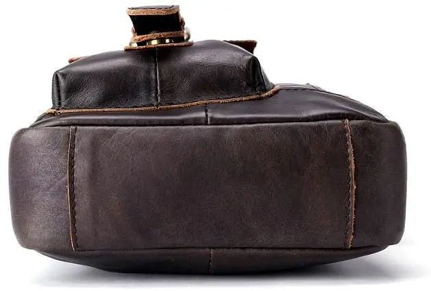 Сумка кожаная мужская Vintage 18х21,5х5,5 см sum0012384 - фото 4