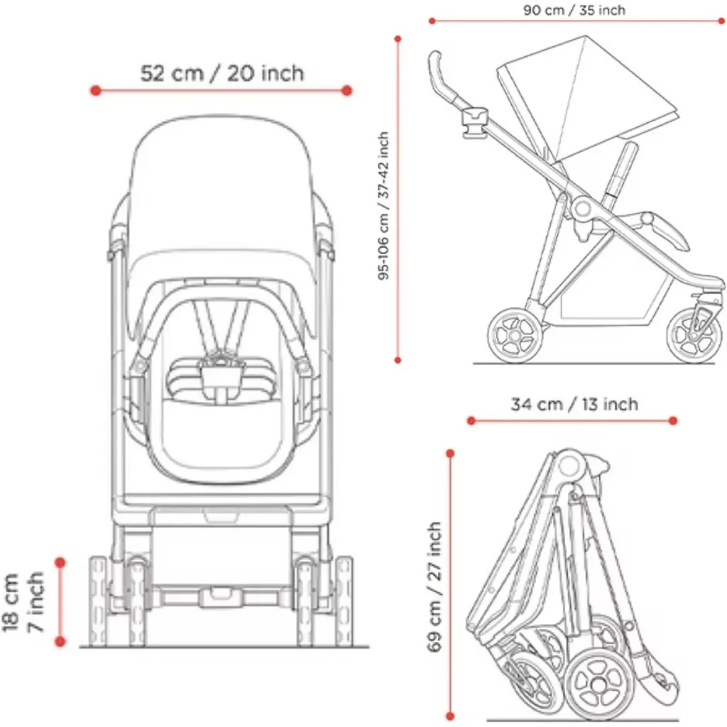 Детская коляска Thule Shine Black on Black [11400202] [107658] - фото 12