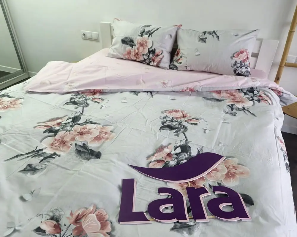 Постільна білизна LARA бязь d11314e євро - фото 4