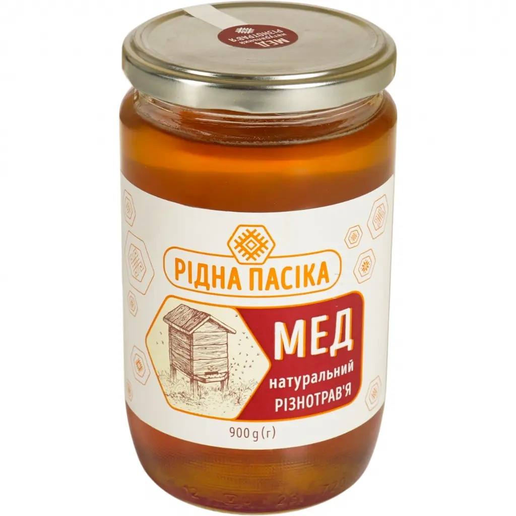 Мед натуральний Рідна пасіка Різнотрав'я 900 г (941799) - фото 2