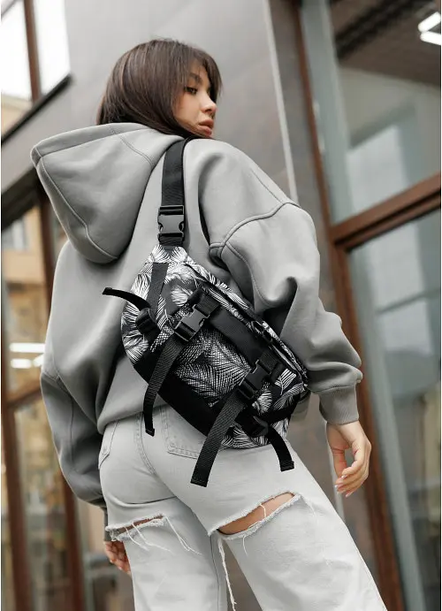 Сумка бананка велика поясна Sambag 38х21 см sum0023766 - фото 10
