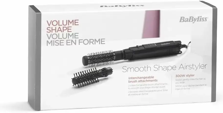 Фен-щетка Shape Airsyler, 300Вт, 2 режима, холл. обдув, 2 насадки, черный BaByliss teh0017571 - фото 7