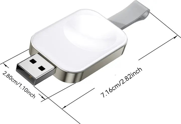 Бездротовий зарядний пристрій Essager Yibay Smart Watch Wireless Charger White (6934025890121) - фото 3