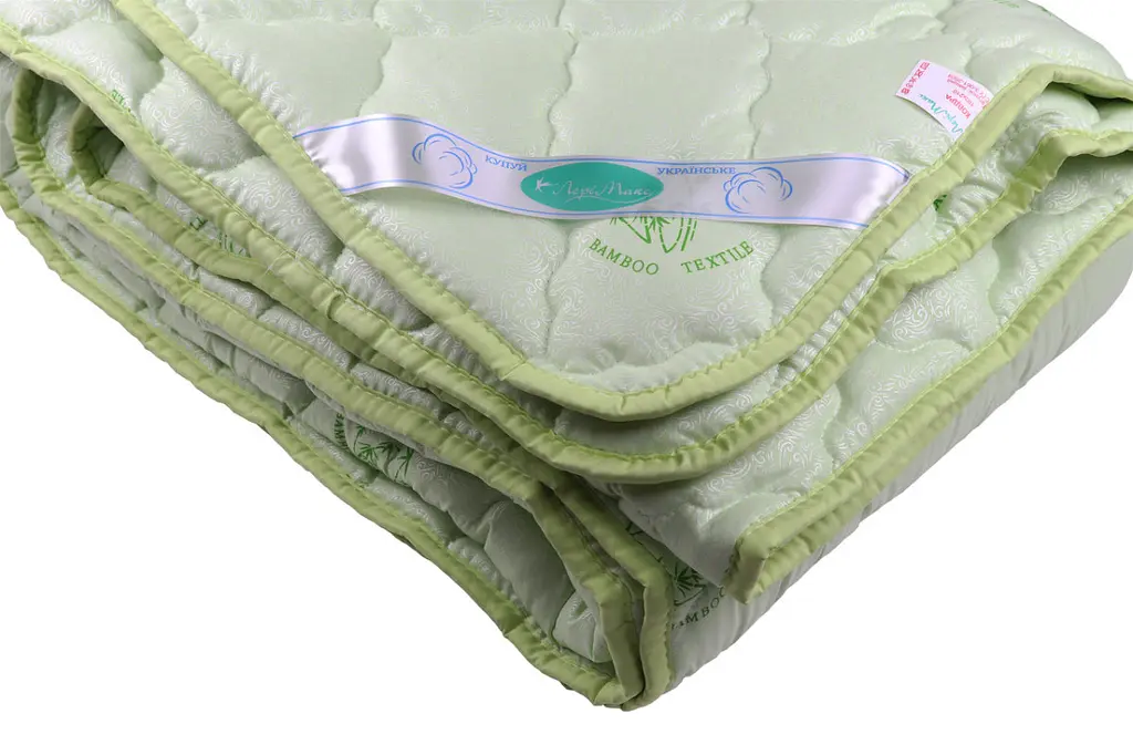 Ковдра закрита однотонна бамбукове волокно (Мікрофібра) Полуторна 150х210 55046 - фото 2