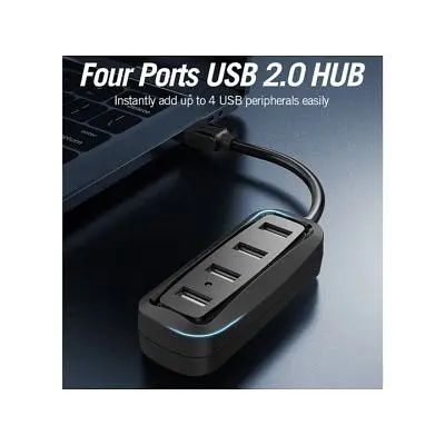 Концентратор Vention USB 2.0 to 4xUSB 2.0 0.15m black (VAS-J43-B015) - фото 8