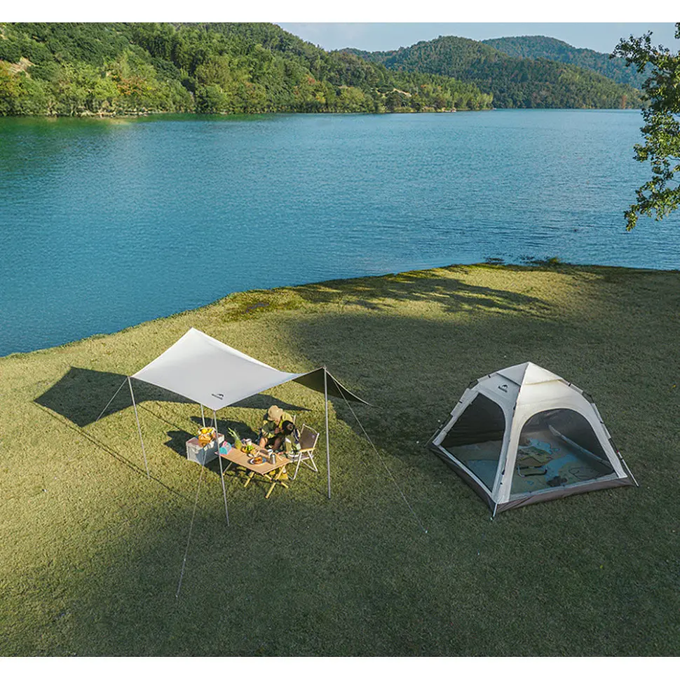 Намет тримісний автоматичний Naturehike Ango CNK2550WS010, S, коричневий - фото 6