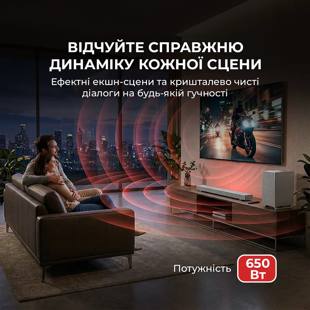 Саундбар Sharp HT-SBW55121(SL) - фото 4