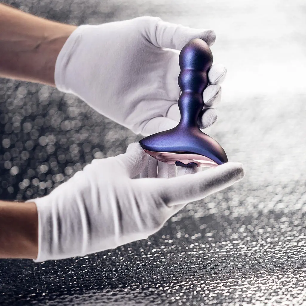 Анальная пробка Hueman Interstellar Remote Controlled12.1 см (фиолетовый) - фото 9