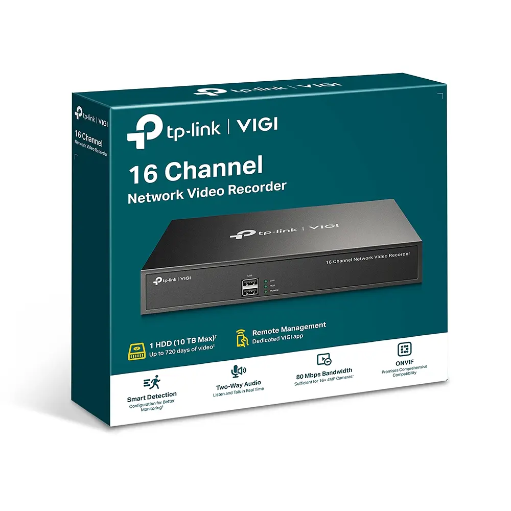 IP-Відеорегістратор TP-Link IP-Відеорегістратор VIGI NVR1016H 16 каналів, 2xUSB, H265+, 1xHDD, до 10 ТБ - фото 10