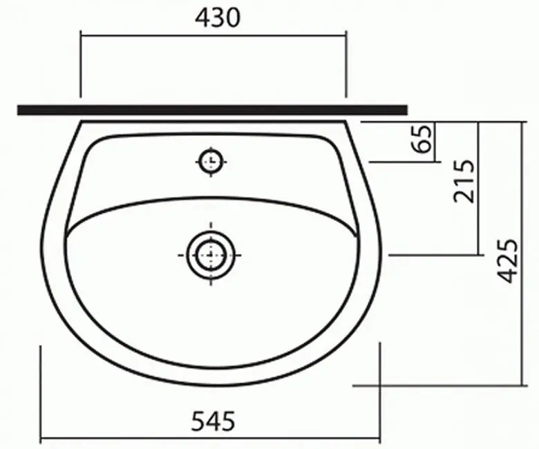 Раковина Kolo Idol 54x42 M1115500U - фото 3