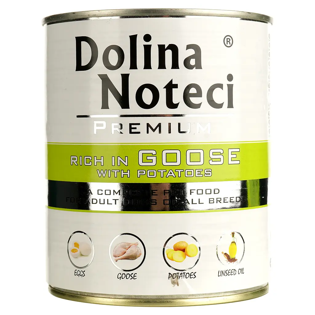 Влажный корм для собак Dolina Noteci Premium с гусем и картофелем 800 г - фото 2