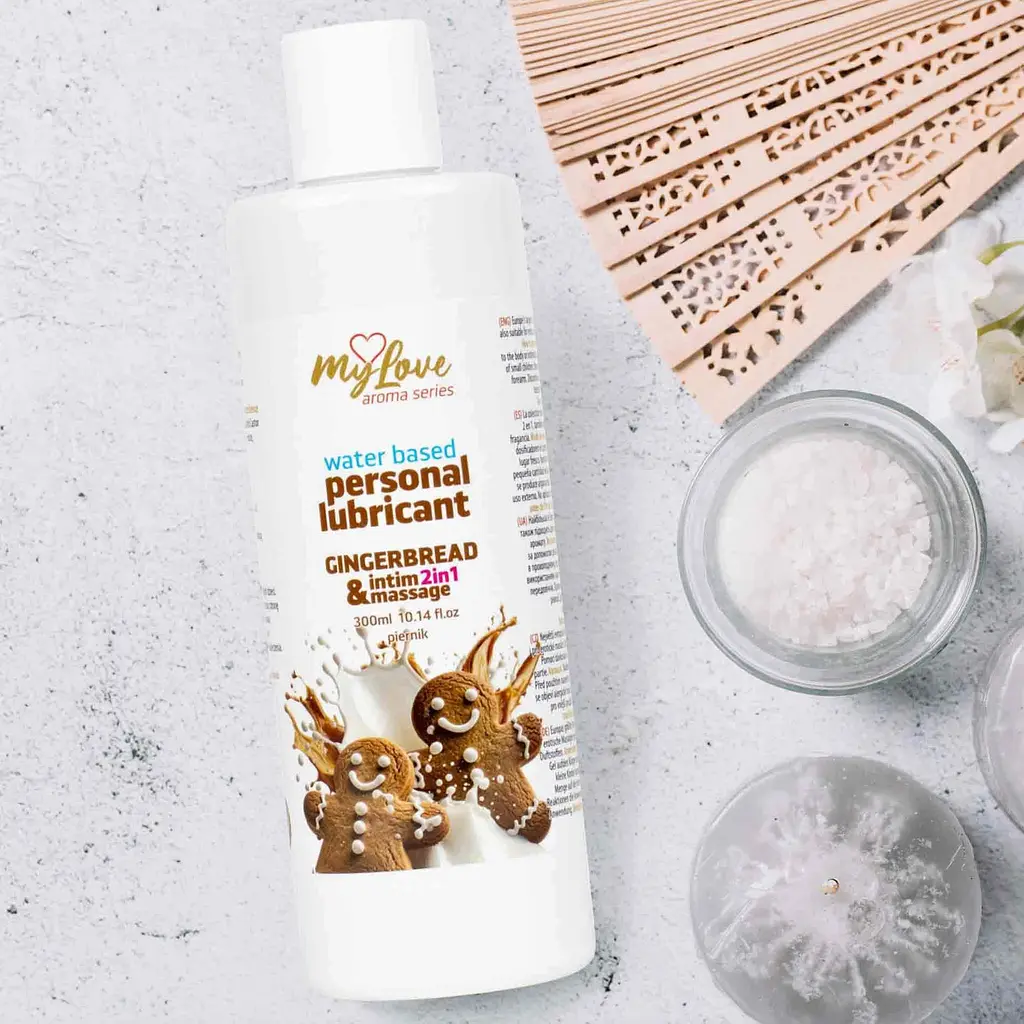 Лубрикант MyLove Aroma Series IntimMassage 2in1 Gingerbread, 300 мл - фото 4