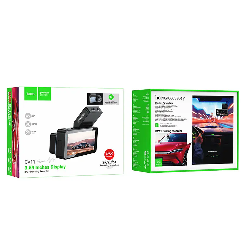 Видеорегистратор Hoco DV11 2K display GPS - фото 6