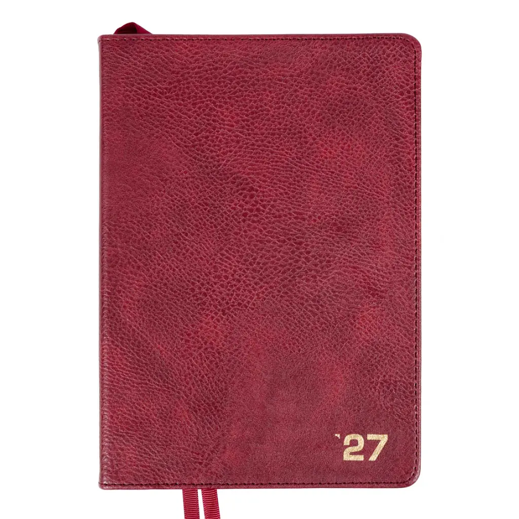 Діловий блокнот Leo Planner інтегральний А5 датований 2027 Prime 252729 368 аркушів бордовий - фото 2