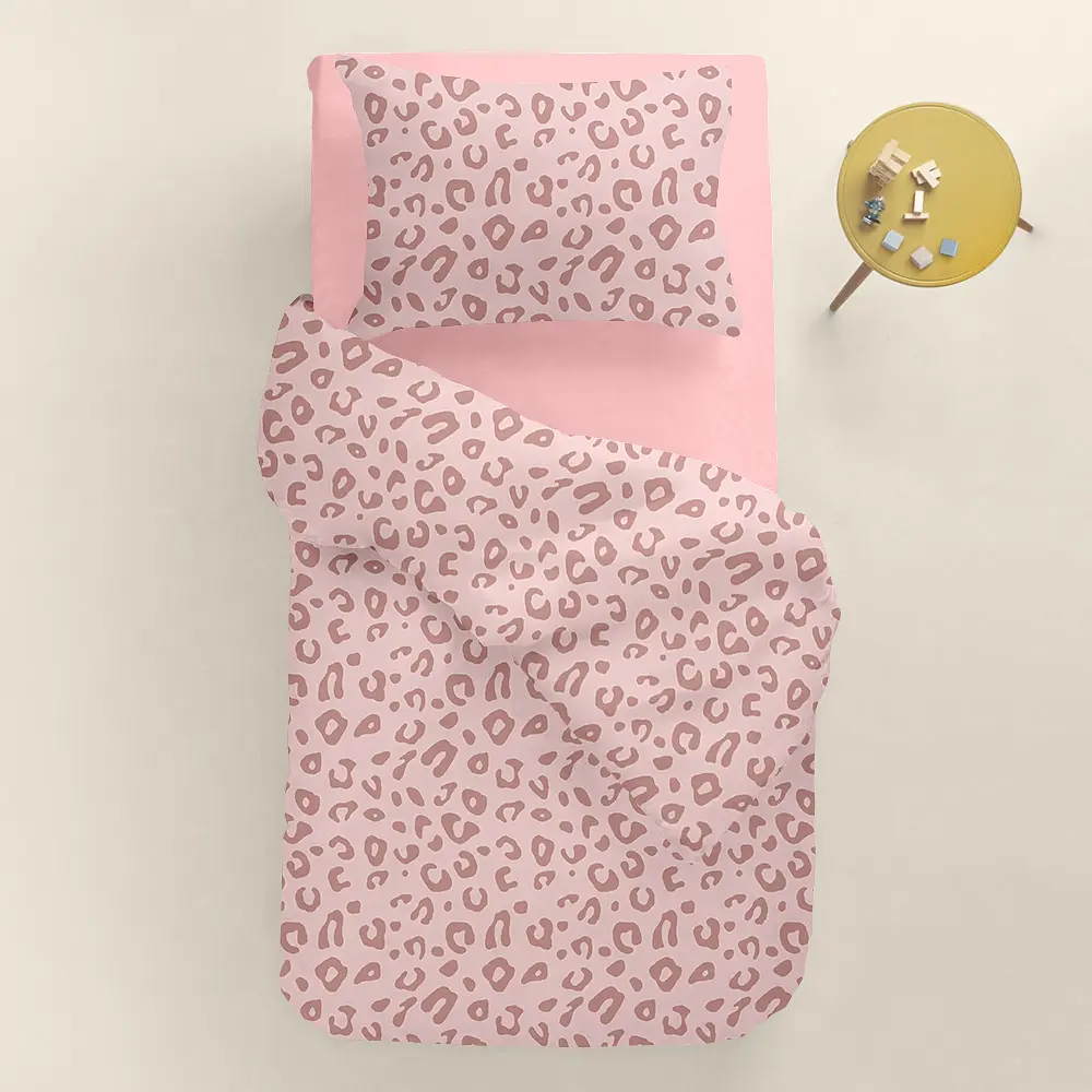 Дитяча постільна білизна фланель в ліжечко PASTEL LEOPARD CS1 COSAS (4822052373750) - фото 2