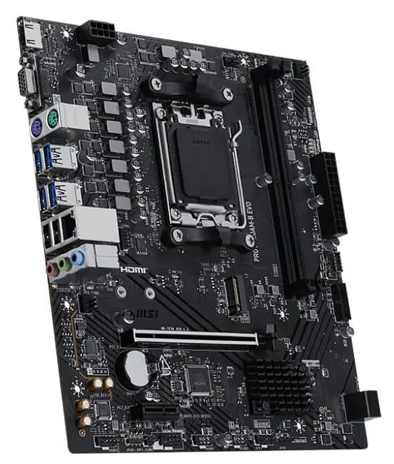 Материнська плата MSI PRO A620AM-B EVO (PRO A620AM-B EVO) (Socket AM5, AMD A620A, Micro-ATX) - фото 2