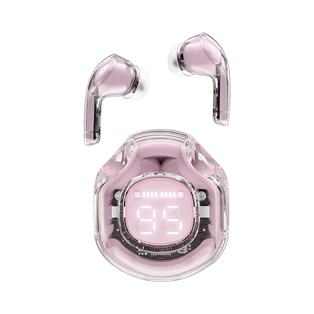 Беспроводные наушники Acefast TWS T8 вакуумные розовые - фото 7