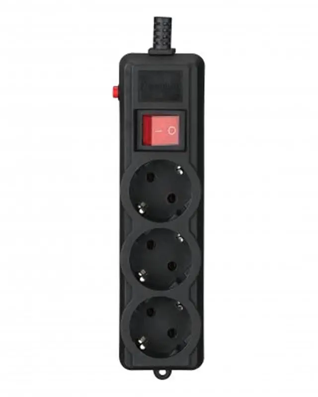 Фильтр питания Gembird Pro 3 розетки, 1.8м, черный (SPG3-G-6B-PRO) - фото 4