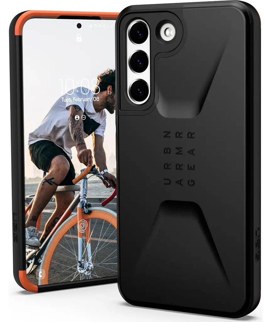 Оригинальный противоударный чехол UAG Civilian для Samsung Galaxy S22 (6.1") Black 21342D114040
