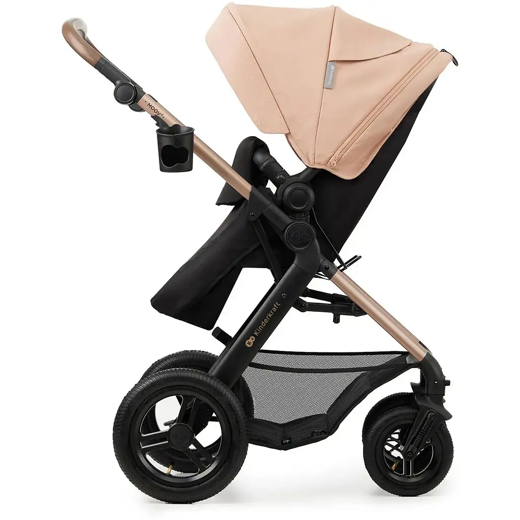 Коляска універсальна 3 в 1 Kinderkraft Moov 2 Air Sand Beige (KSMOOV02BEG0000) - фото 9