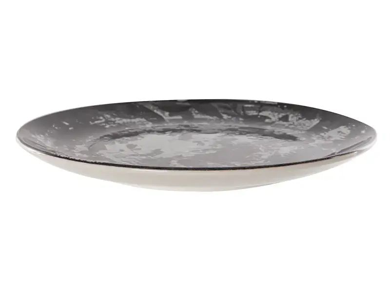 Тарілка Alba ceramics Graphite 26 см чорна (769-022) - фото 2