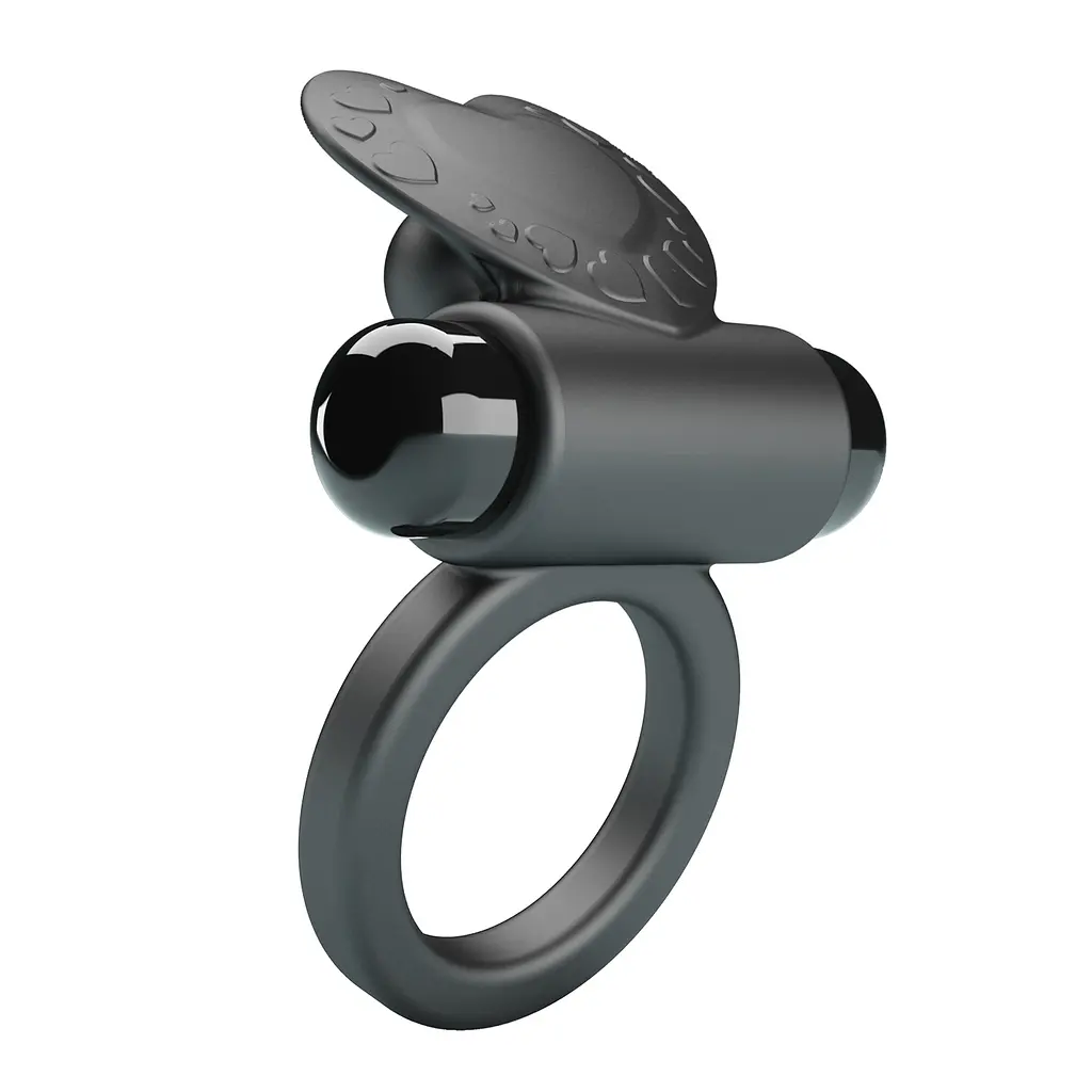 Віброкільце PRETTY LOVE VIBRANT PENIS RING DEBONAIRE Black, 10 vibration functions PRETTY LOVE BI-210316 99057 - фото 3