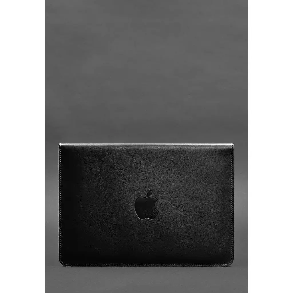 Шкіряний чохол-конверт BlankNote на магнітах для MacBook 14 Чорний - фото 2