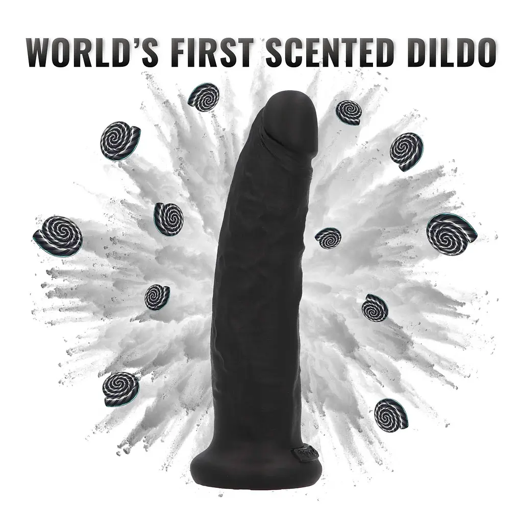 Фалоімітатор з ароматом лакриці Toyz4lovers Delicious Dildo Liquorice, 19.5 см - фото 3