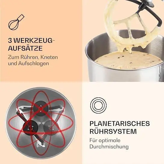 Кухонний комбайн тістоміс Klarstein Bella Elegance (10034365) - фото 2