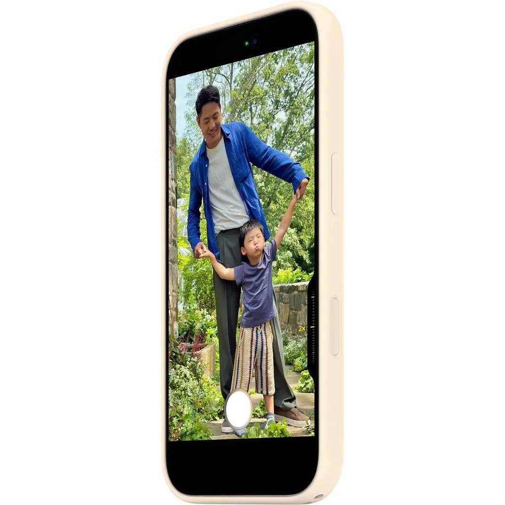 Силіконовий чохол з кнопкою, анімацією та MagSafe для Apple iPhone 17 ванільний AAA [175567] - фото 5