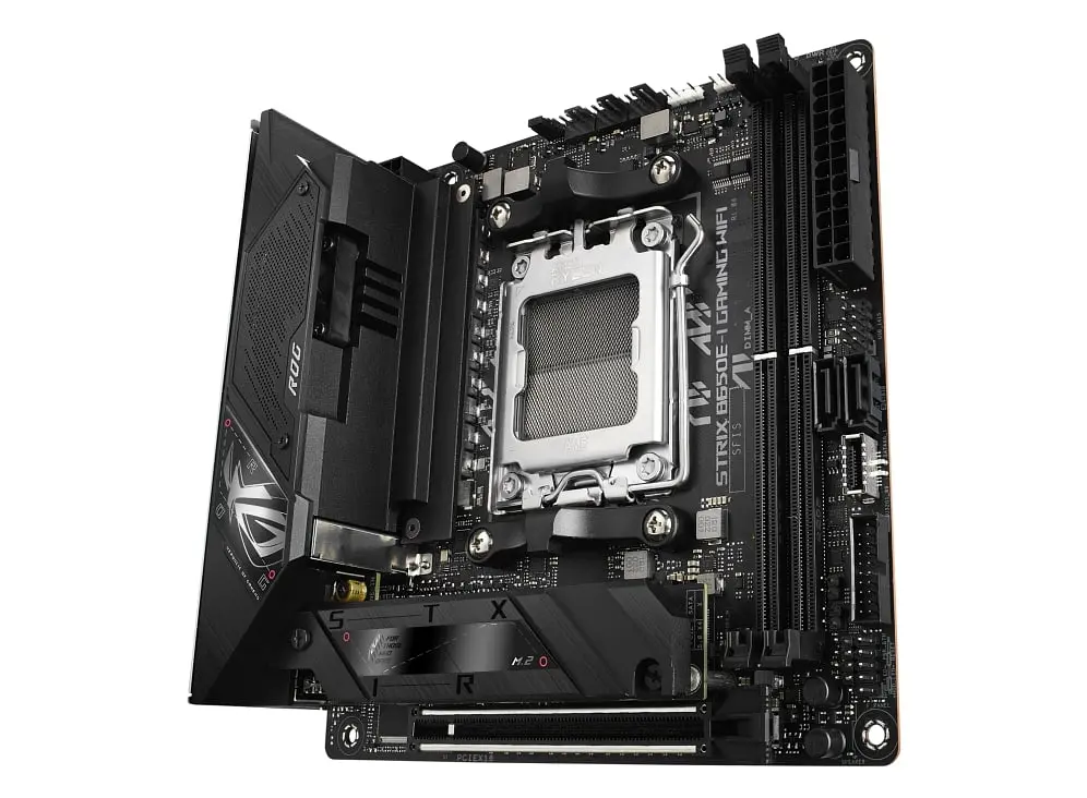 Материнская плата ROG STRIX B650E-I GAMING WIFI sAM5 B650 2xDDR5 M.2 HDMI Wi-Fi BT mITX Asus teh0018954 - фото 4