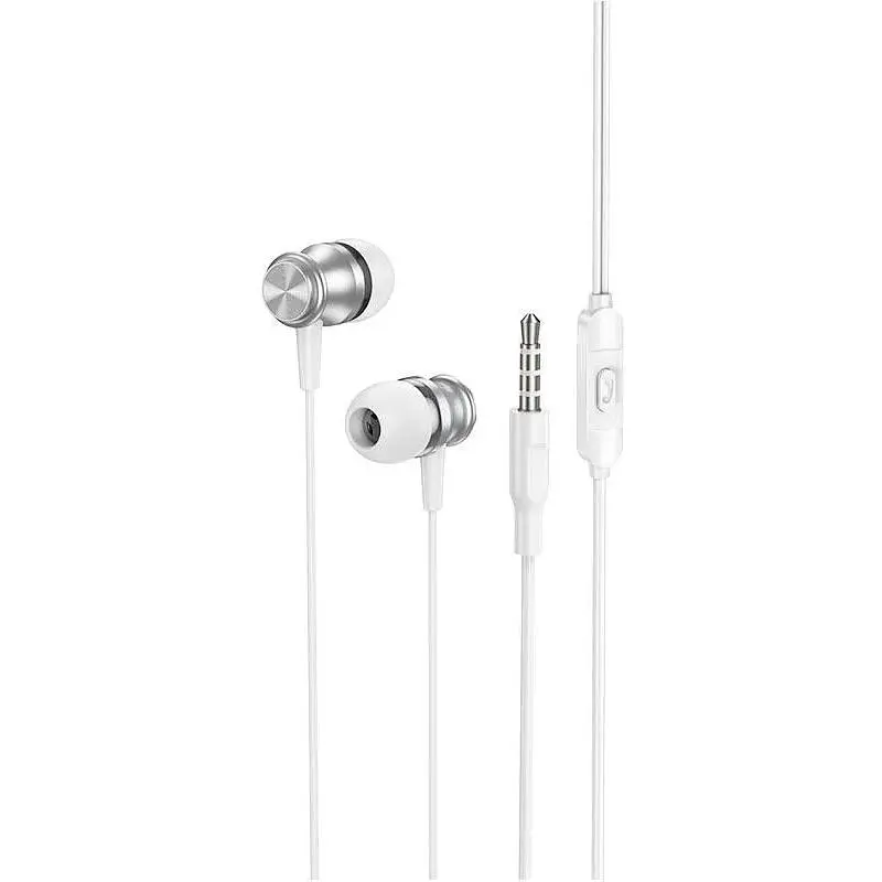Навушники Borofone Platinum металеві універсальні earphones with microphone BM75 1.2 m Hi-Fi чорні - фото 3