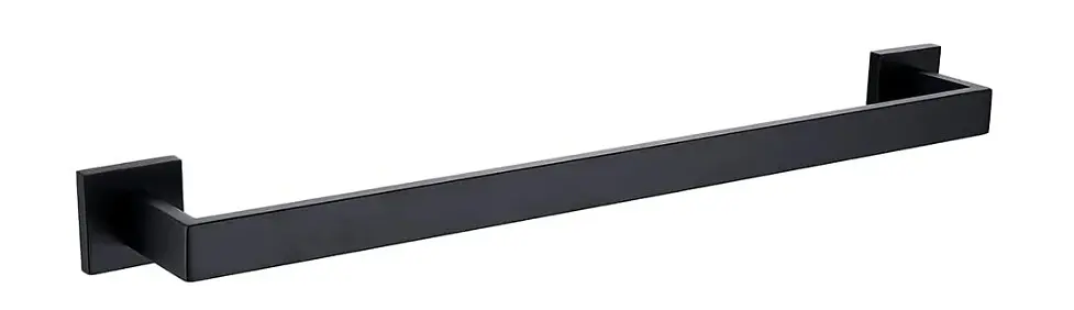 Вішалка одинарна для рушника Rea Erlo 01 black REA-06906, Чорний матовий - фото 2