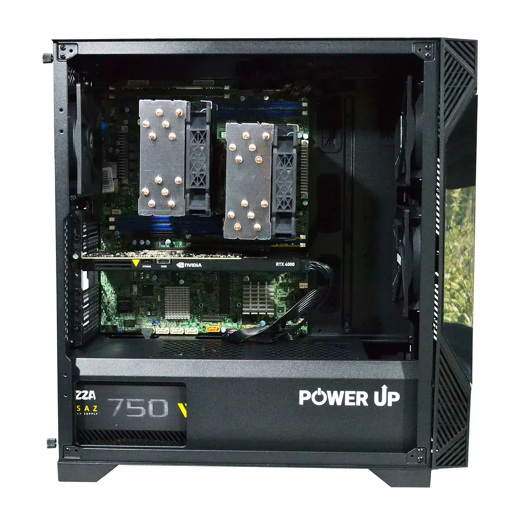 Двопроцесорна робоча станція Power Up #442 Xeon E5 2680 v4 x2/64 GB/SSD 1TB/NVIDIA Quadro RTX4000 8 Gb - фото 3