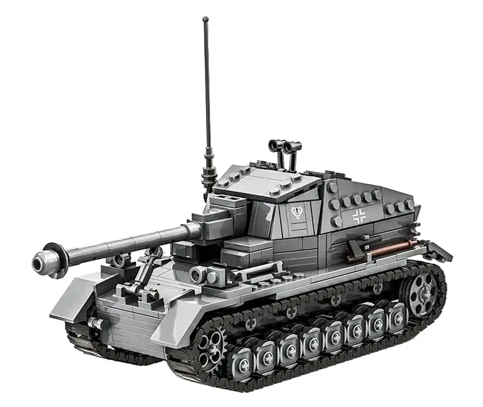 Конструктор Танк серый 632 элементов Ramiz - фото 2