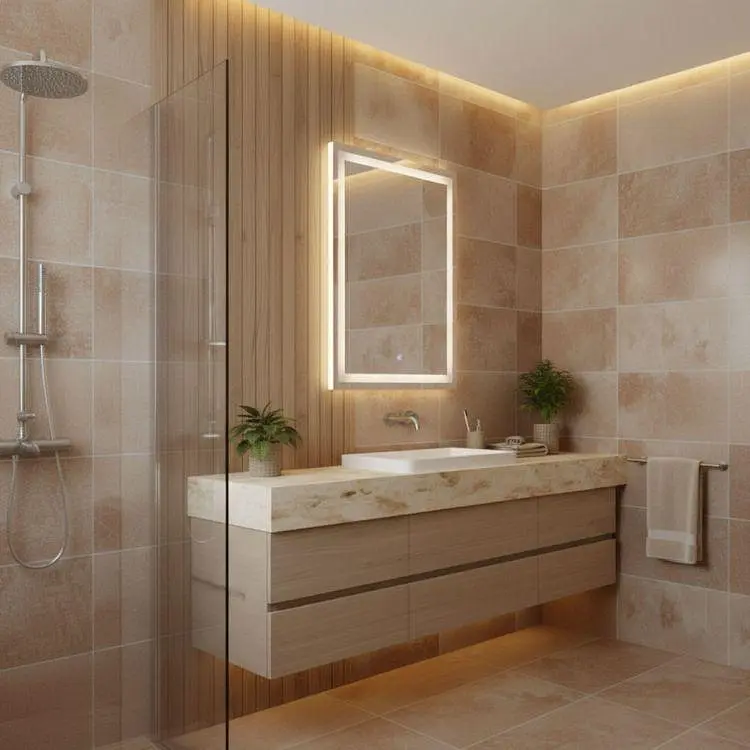 Прямокутне дзеркало ModernHome з LED-підсвічуванням (50х70 см) - фото 4