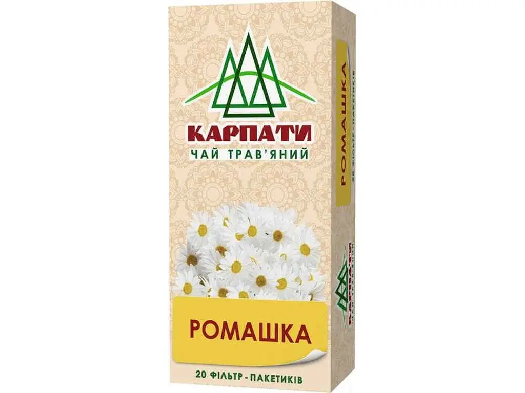 Чай фасований трав’яний Карпати 20 пакетиків Ромашка