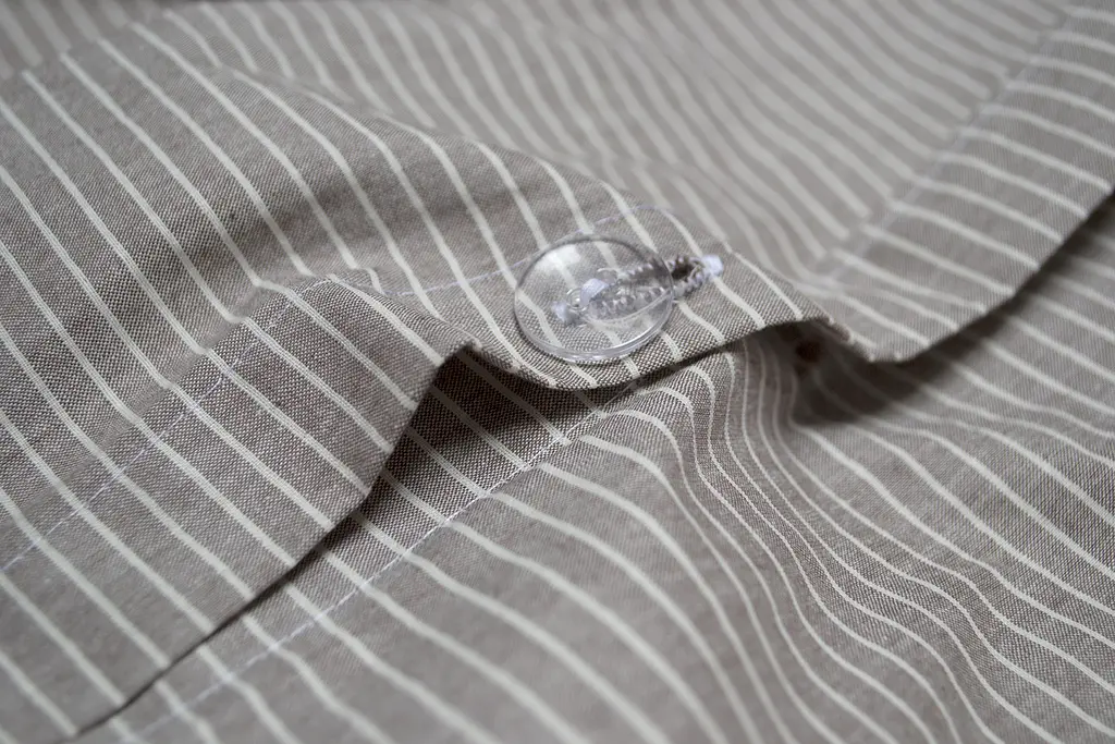 Постельное белье Lotus Home - Premium Percale Stripe коричневый евро - фото 7