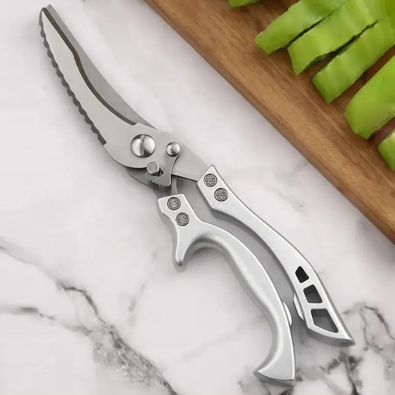Многофункциональные кухонные ножницы TOLIMER MC-5199 24.5 см нержавеющая сталь - фото 4