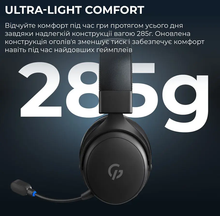 Игровые наушники беспроводные GamePro HSW-191-BL Asgard Skadi Wireless 7.1 Black - фото 10