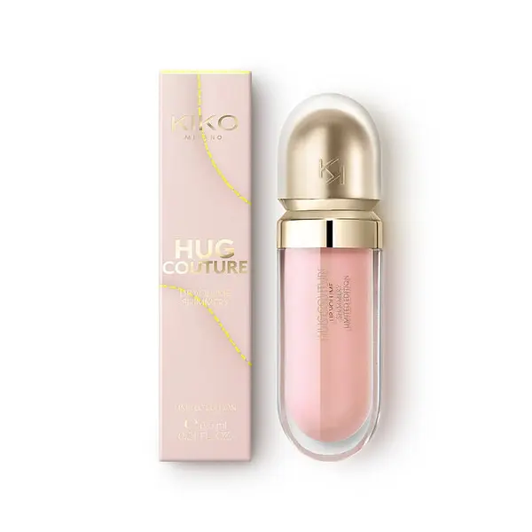 Блиск для губ hug couture lip volume shimmery Kiko Milano 03 Mocha Glaze