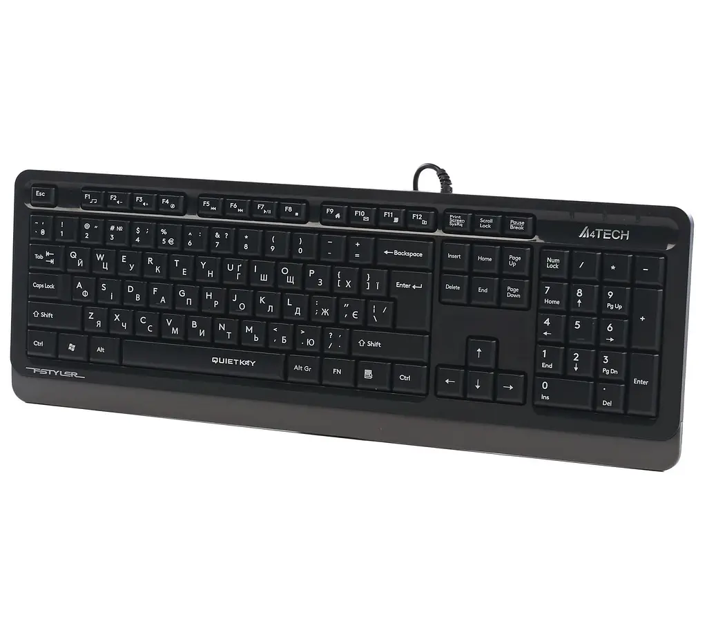 Клавиатура A4Tech Fstyler FK10Q USB Dark Grey (FK10Q (Grey)) - фото 2