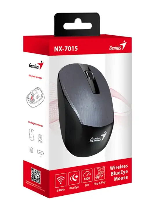 Миша Genius NX-7015 Iron Gray (31030015400/31030019400) [69981] - фото 4