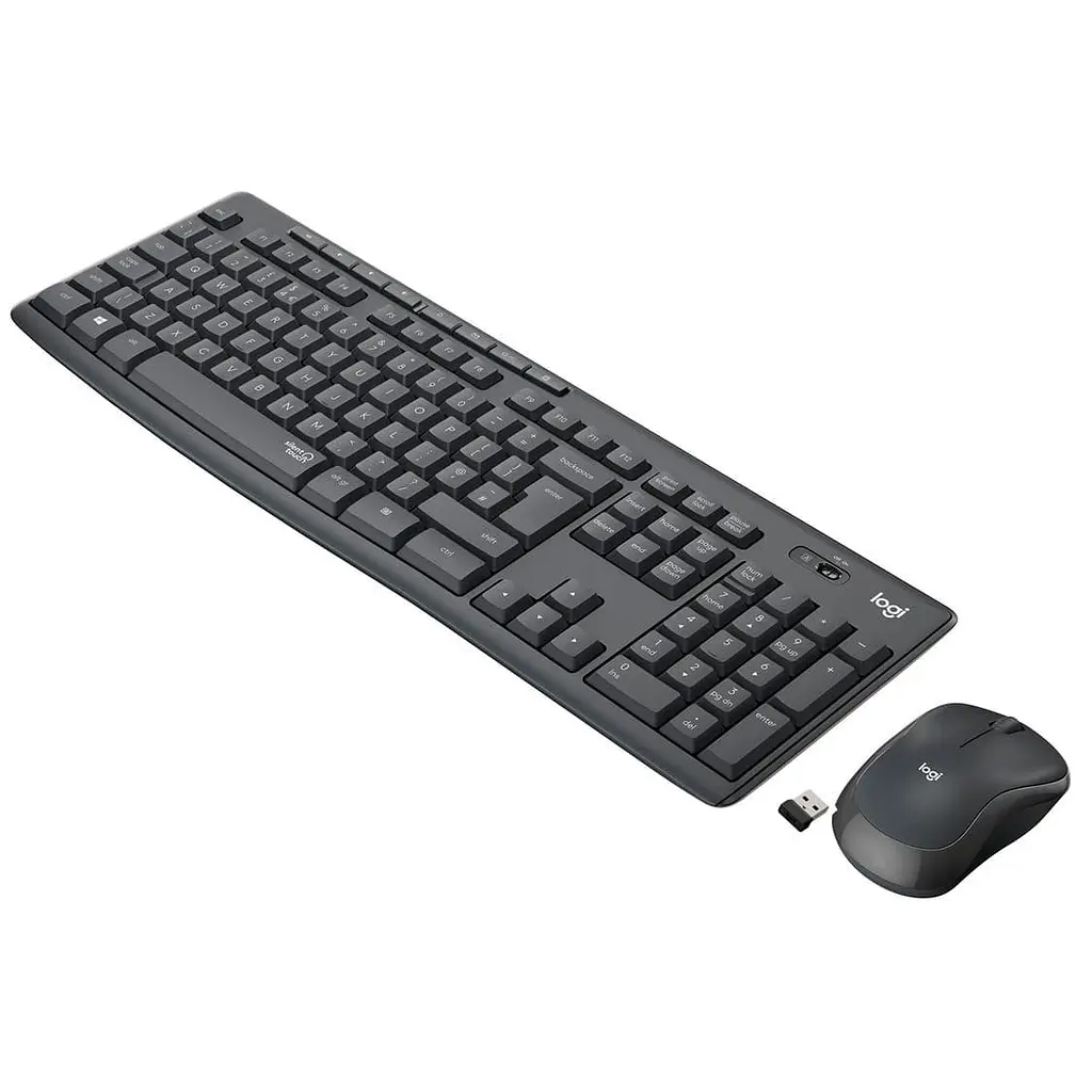Комплект (Клавіатура та миша) Logitech MK295 Silent Combo Wireless Graphite (920-009800)