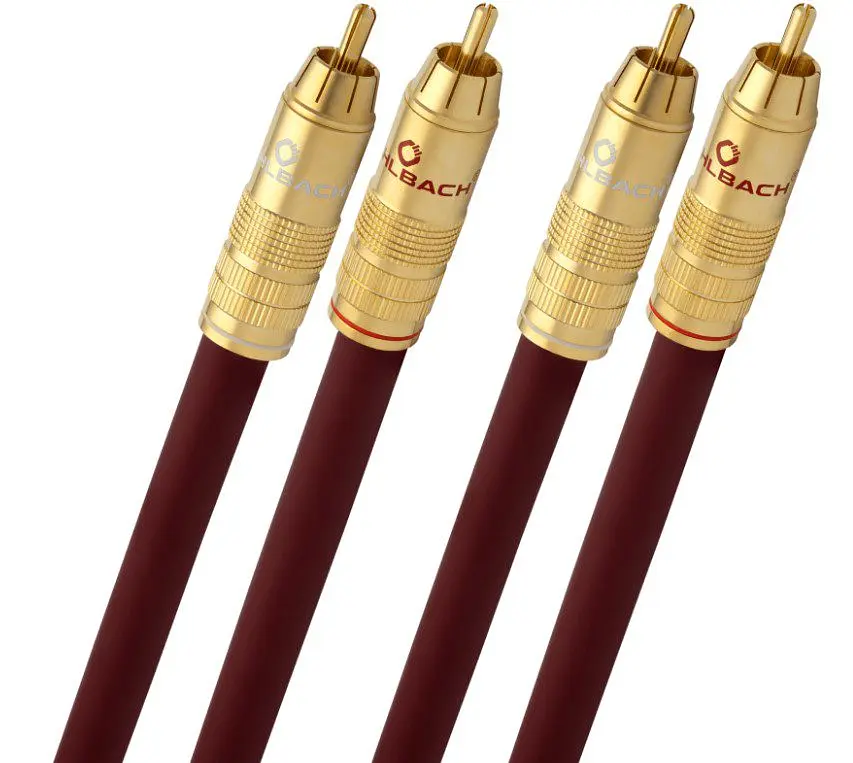 Аудиокабель Hi-Fi 2RCA-2RCA Oehlbach NF 214 Master 70 0,7m Burgundy